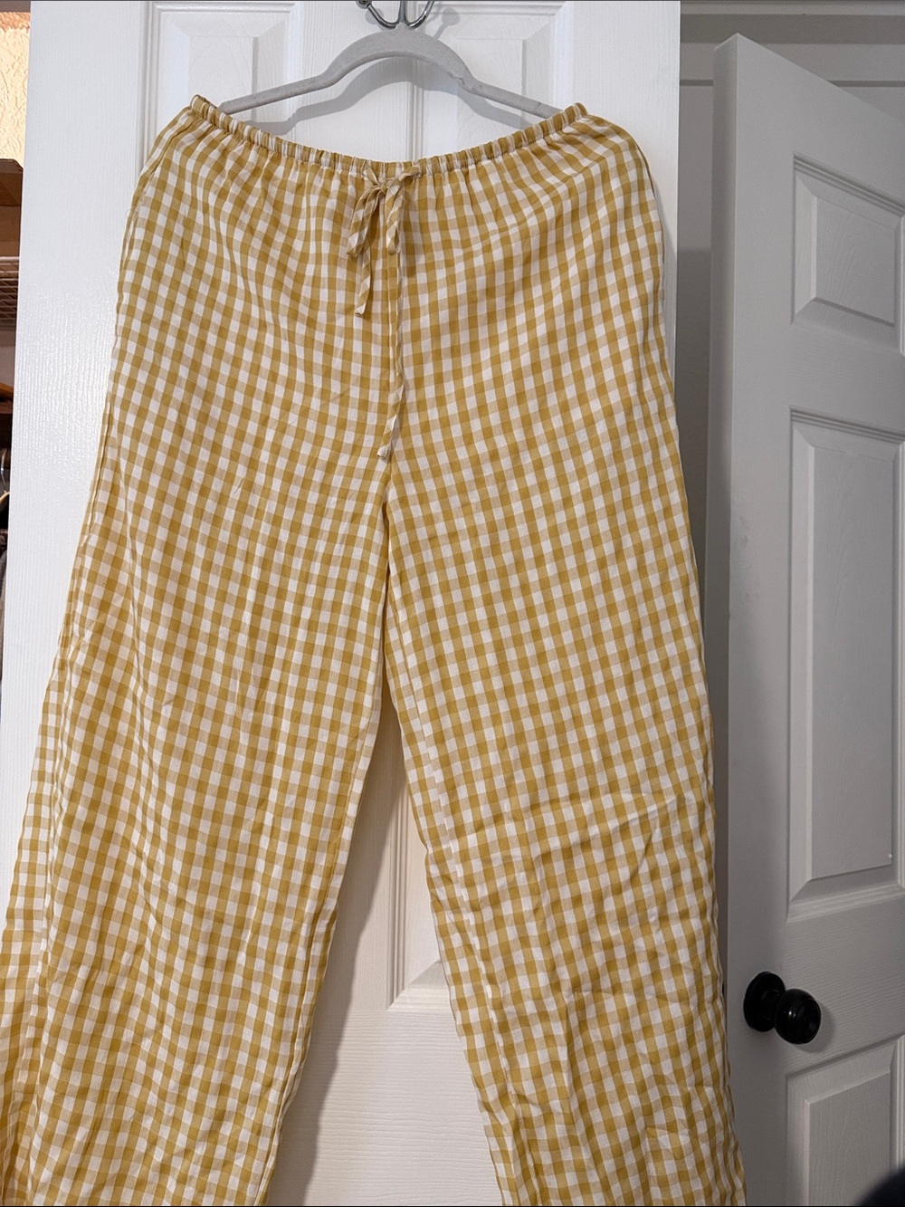 Yellow Gingham Pants